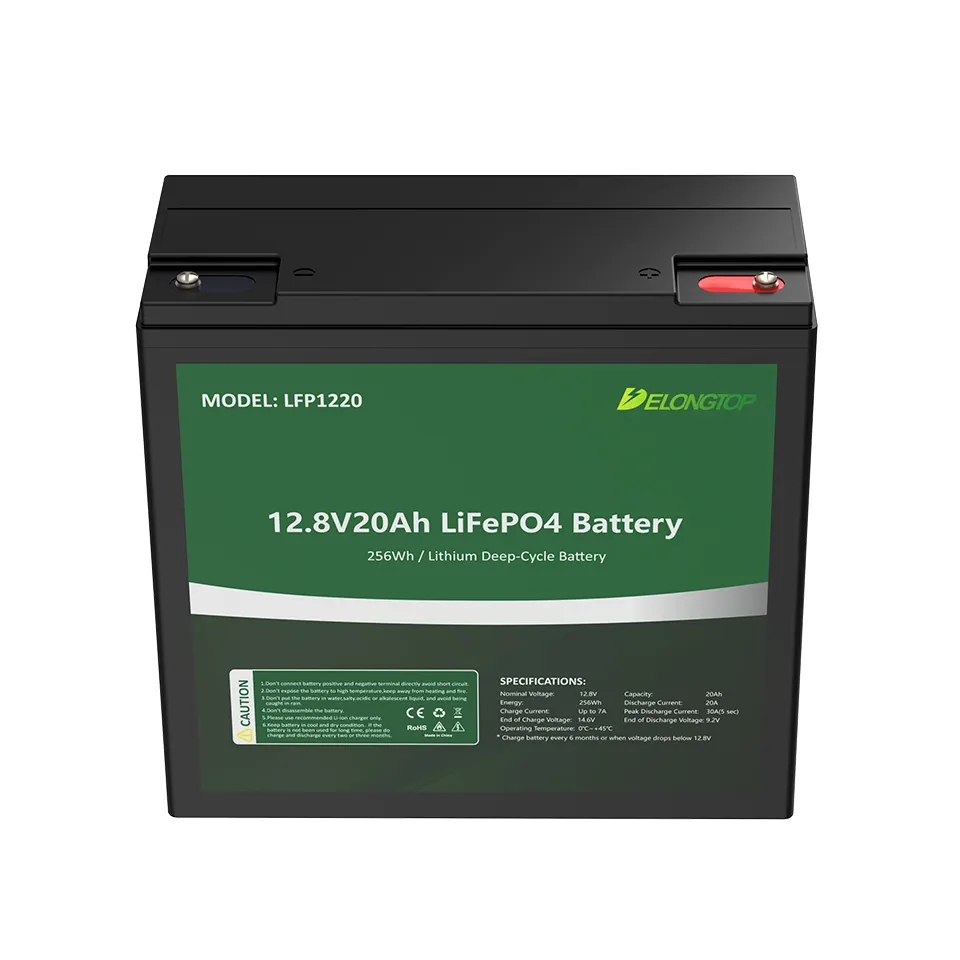 DELONGTOP 12V 20AH लिथियम आयन LiFePO4 बैटरी पैक ए ग्रेड ब्रांड नई बैटरी सेल