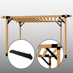 Support <span class=keywords><strong>d</strong></span>'<span class=keywords><strong>angle</strong></span> à 45 ° Kit de support de <span class=keywords><strong>connecteur</strong></span> à usage intensif <span class=keywords><strong>pour</strong></span> <span class=keywords><strong>pergola</strong></span> - Product Image 5