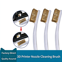 Accessoires pour imprimante 3D : Brosse de nettoyage en laiton pour buse, brosse en cuivre pour outil de nettoyage d'imprimante 3D
