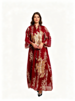 Robe élégante pour femmes musulmanes, brodée de sequins dorés, style moyen-oriental, best-seller 2026, robe de Ramadan pour femmes musulmanes