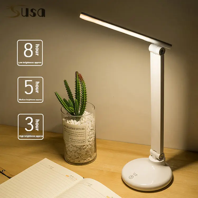 2021 High Quality Modern Touch Dimming Children Study LED table lamp bedside light