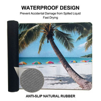 Surface sublimée antidérapant tapis de souris en caoutchouc étanche bord couture tapis de souris personnalisé XXL tapis de bureau