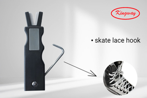Pierre à aiguiser pour lames de patins à glace avec bordure noire, pierre à aiguiser double face, accessoires pour aiguiser les patins de <span class=keywords><strong>hockey</strong></span> sur glace - Product Image 3