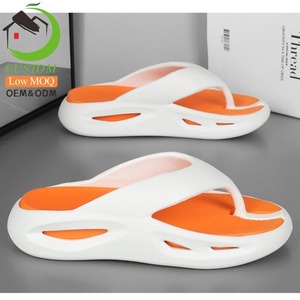 Tongs de sport décontractées pour hommes avec logo personnalisé, confortables, pour l'extérieur, la plage, <span class=keywords><strong>en</strong></span> EVA, vente <span class=keywords><strong>en</strong></span> gros, meilleures ventes avec sangle - Product Image 2