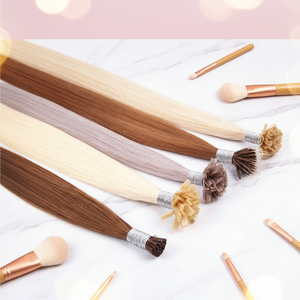 All'ingrosso cheratina italiana Prebonded Flat/I/V/U punta extension per capelli a doppio disegno Itip capelli umani extension - Product Image 1