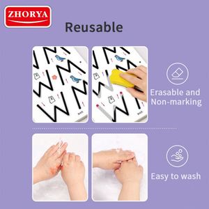 Livre d'activités de dessin point par point pour enfants Zhorya, livre d'entraînement au contrôle du stylo, cahier de traçage magique pour enfants - Product Image 6