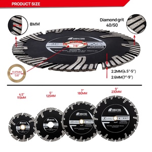 4.5/5/7/9Inch Kim Cương Phân Đoạn Saw Blade Cắt Công Cụ Cắt Mài Đĩa Cho Đá Granite Thạch Anh Với Bảo Vệ Răng - Product Image 3