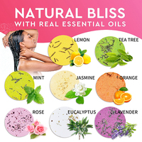 Tablet Uap Mandi Eucalyptus Alami 100% Murni, Aromaterapi Minyak Esensial Organik, Set Uap Mandi Spa