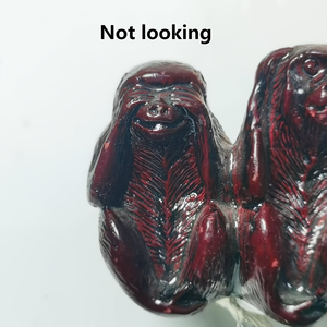 1 pieza de tres adornos sin mono, adecuado para la decoración diaria del hogar o la oficina sin mirar, escuchar o hablar - Product Image 6