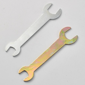 Clé à molette double à extrémités ouvertes en alliage de zinc, hexagonale métrique, qualité industrielle, à mâchoires lisses, pour tiroir, cinq couleurs, argent - Product Image 2
