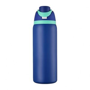 Botella Deportiva de Gran Capacidad de 32 oz, Botella de Agua Aislada de Acero Inoxidable 304 con Asa Portátil y Compartimento para Frutas - Product Image 2