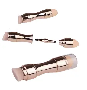 Hochwertige Mini-Multifunktions-4-in-1-Make-up-Pinsel Lidschatten-Augen lippen gesicht Concealing Blush Foundation Brush