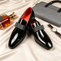 Luxuriöse Herren-Penny-Loafer aus Lackleder, Handgefertigte Slipper für Hochzeit, Business, Casual und Büro, Hochwertige Schuhe