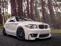 Kit Carrosserie Auto Pare-chocs Avant pour BMW E82 E87 2008-2011 Mise à Niveau vers Kit Carrosserie 1M Pare-chocs Avant Pare-chocs Arrière Accessoires Auto