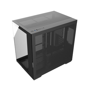 JNP-C708เคส <span class=keywords><strong>ATX</strong></span> ถังปลาสไตล์มิดิทาวเวอร์แบบกระจกเต็มรูปแบบพร้อมพัดลมระบายความร้อนและพอร์ต USB สำหรับพีซีและคอมพิวเตอร์สำหรับเล่นเกม - Product Image 3