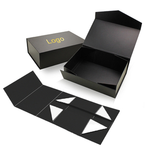 2024 Custom Large Luxury Rigid Cardboard Foldable Gift Box Magnetic Folding Design Embossing Recycled Materials for Weddings - Product Image 3