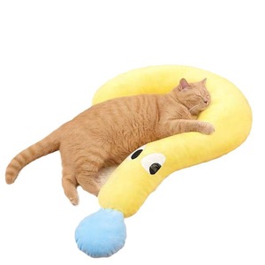 Almohada ovalada para perros, cama suave para mascotas, para perros y gatos, colchoneta para dormir para todas las estaciones con relleno de fibra de poliéster, lavable a mano. - Product Image 2