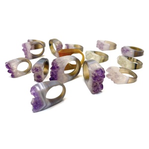 Anillo de amatista Natural, piedra Natural, ágata, amatista - Product Image 3