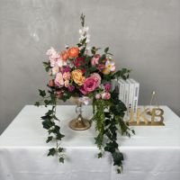 Nouvelles grandes compositions florales de mariage de 60 cm et décorations de table, boule de fleurs artificielles en soie blanche, rêveuse et élégante