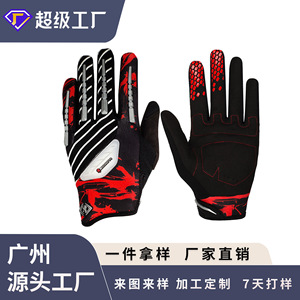 Outdoor Cycling <b>Gloves</b> Lycra Thickened Breathable <b>Moisture</b> Wicking Non Slip Wear Resistant Winter Adult Unisex Bicycle <b>Gloves</b> - Product Image 3