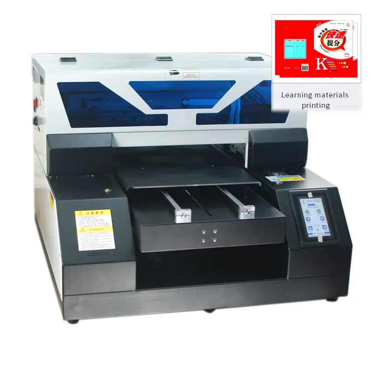 Muestra gratis impresión precisa A3/A4 LED UV tinta DTF impresora de cama plana con laminador para venta al por menor y uso doméstico impresora de tarjetas de etiquetas