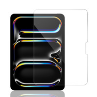 Protection d'écran en verre trempé HD 2.5D 9H sans bulles, installation facile, pour iPad Pro M4/M5 11 pouces 2024/2025