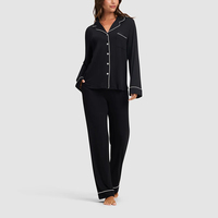 Pyjama en bambou biologique pour femmes, pyjama pour femmes, jersey durable, vêtements de nuit pour femmes, ensemble de vêtements de détente personnalisés pour femmes, vêtements de détente en bambou