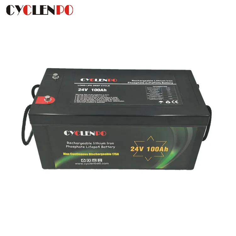 Factory price li-ion lithium lifepo4 battery pack 24v 100ah battery