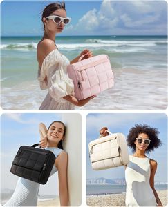 Bolsa organizadora de maquillaje de viaje colgante portátil de gran capacidad personalizada, pedido urgente para artículos de tocador, bolsas de cosméticos, estuches, brochas de maquillaje - Product Image 3