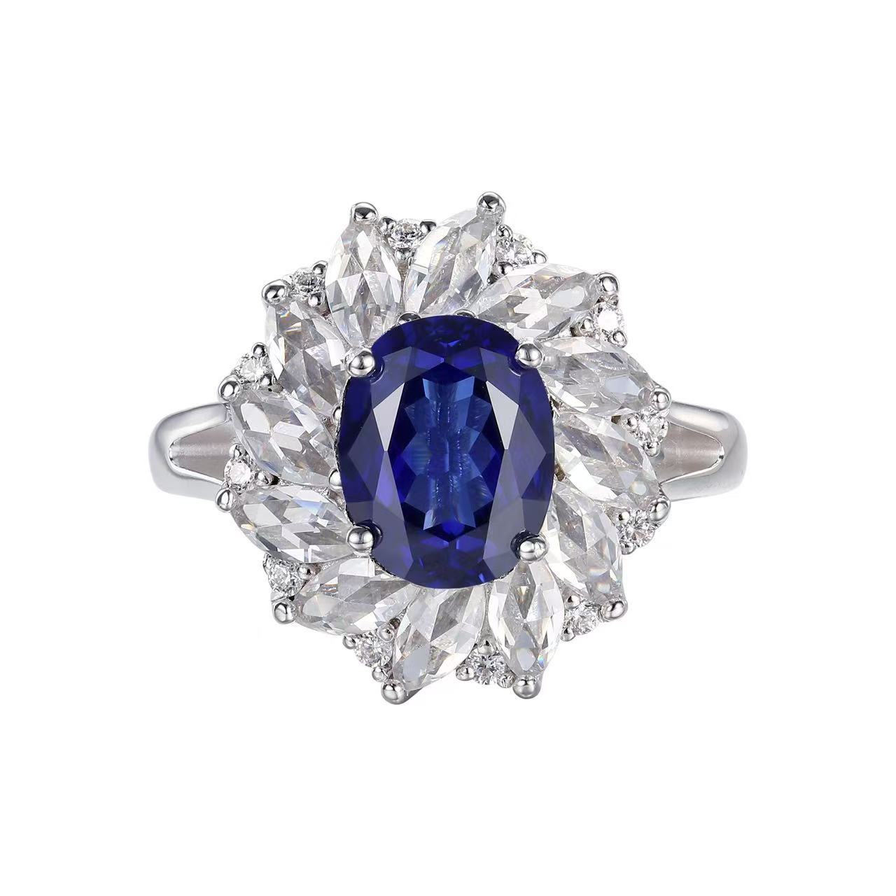 4ct cultivation sapphire ring beautiful size 5