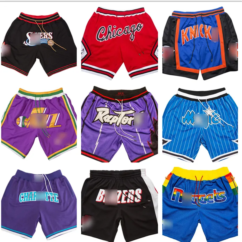 Лидер продаж, баскетбольные шорты США для 30 команд, баскетбольные шорты с вышивкой и карманами