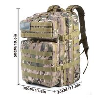 Sac à dos tactique multifonction camouflage grande capacité ODM, unisexe, imperméable, pour la survie et la chasse, en polyester