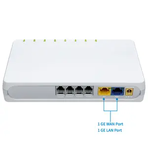 2,4G inalámbrico 10/100/1000Mbps Ethernet VoIP Gateway FXO 4 puertos FXS