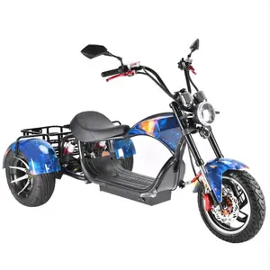 US/EU warehouse fat tire 3 wheel electric scooter for adults cargo tricycle adult tricycle Three Wheel Electric Scooter chopper