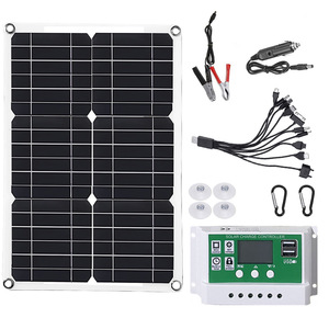Kit de panneaux solaires Lan Aoyue 20W 12V, monocristallin flexible, portable, pour la recharge domestique - Product Image 4