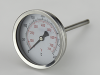 Thermomètre à vapeur à cadran rond de petite taille pour four à haute température