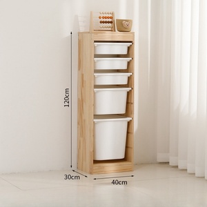 Étagère à livres en bois moderne pour enfants, boîte de <span class=keywords><strong>rangement</strong></span>, jouets, livres, étagères, armoires de <span class=keywords><strong>rangement</strong></span> pour chambre à coucher, école maternelle - Product Image 5