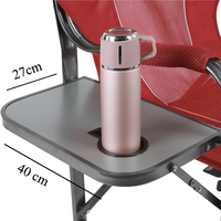 2025 Mini film métal maquillage cadre plage pêche bois tissu matériel chaise rouge acier pliant directeur Table d'appoint jardin salle à manger
