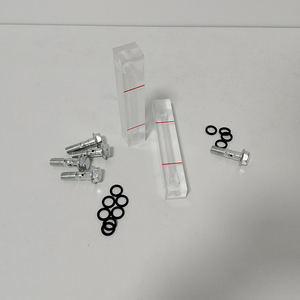 Jauge de niveau d'huile Manny YJ-130 avec fenêtre de visualisation en verre pour la surveillance du réservoir d'huile du compresseur - Product Image 2