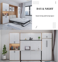 Neues Design Kunden spezifischer Studiert isch Metall Wand montage Murphy Bett Pull Down Wandbett mit Bücherregal
