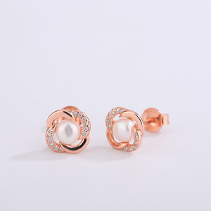 Elegantes Pendientes Colgantes de Plata S925 con Perlas de Agua Dulce y Circonitas, Joyería para Mujer, Regalo de Boda, Aniversario - Product Image 4