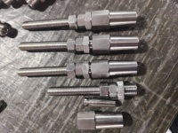 Terminal d'extrémité de câble de protection antichute en acier inoxydable poli réutilisable sans sertissage, à raccord rapide sans pression pour câble métallique, en carton