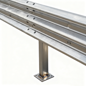 حواجز أمان فولاذية عالية الجودة بثلاثة أعمدة للطرق السريعة مع أعمدة جانبية للاستخدام الخارجي في الطرق - Product Image 2