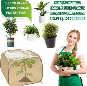 Housses de protection réutilisables contre le gel pour plantes, tissu isolant extérieur anti-gel pour l'hiver, pour arbustes et roses - Product Image 5