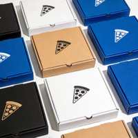 Boîte à pizza personnalisée avec logo, vente chaude, acceptation de la personnalisation, échantillon gratuit