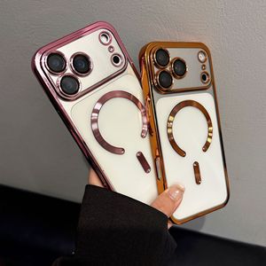 เคสกันกระแทกแบบนิ่มเคลือบแม่เหล็กสำหรับ iPhone 18 17 16 15 14 13 12 11 Pro Max พร้อมฟิล์มกันรอยเลนส์ - Product Image 1