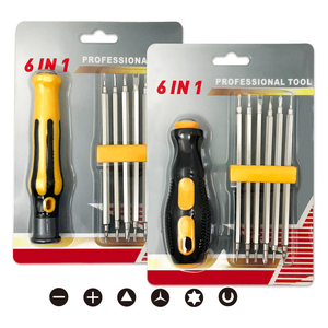 Outil combiné de réparation multifonctionnel avec fonction pivotante <span class=keywords><strong>Y</strong></span> U Plum Triangle Phillips Jeu de <span class=keywords><strong>tournevis</strong></span> 6 en 1 - Product Image 1