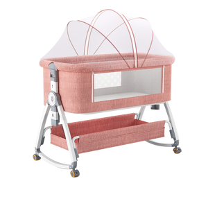 Fabbrica in lega di alluminio culla portatile multifunzionale letto <span class=keywords><strong>neonato</strong></span> pieghevole rimovibile BB camera da letto all'aperto ospedale - Product Image 2