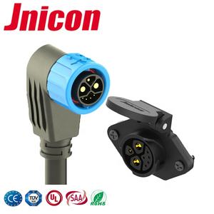 Conector Impermeable Jnicon <span class=keywords><strong>M23</strong></span> Push Lock de 2 Pines para Alimentación y 5 Pines para Datos para Bicicleta Eléctrica - Product Image 1