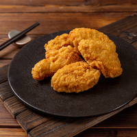 Vente d'usine : Ailes de poulet frites, poulet frit surgelé, ailes de poulet frites épicées